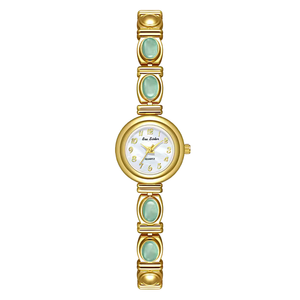 BS Bee Sister 1685 Luxury Ladies Cartoon Simple <b>Pearl</b> Jewelry <b>Watch</b> Women Gold Rose Quartz Stainless Steel Band Water Resistant - Product Image 3