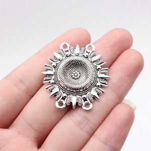 Accessoires de bijoux en alliage multicolores DIY 35x33mm, 4.7g, pièces de connexion à 4 trous pour chaîne de corps, taille et front - Product Image 4