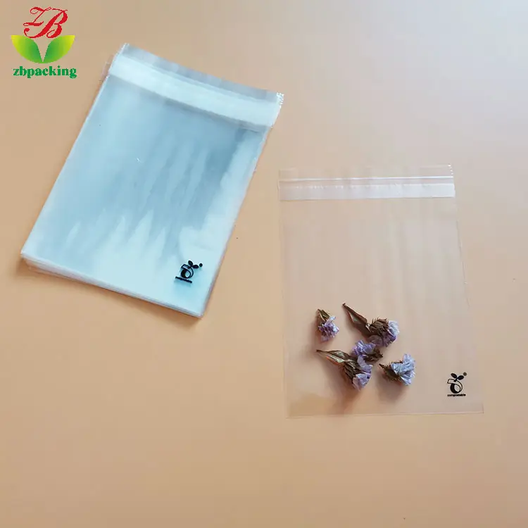 Personalizar bolsa de plástico poli colgando calor sello bolsa de celofán pla compostables sellable bolsa 100% biodegradables bolsas