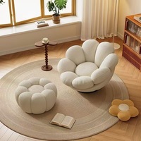 Moderner Ovaler Drehbarer Ledersessel mit Schwenkgestell Minimalistisches Design für Hotel- und Villennutzung