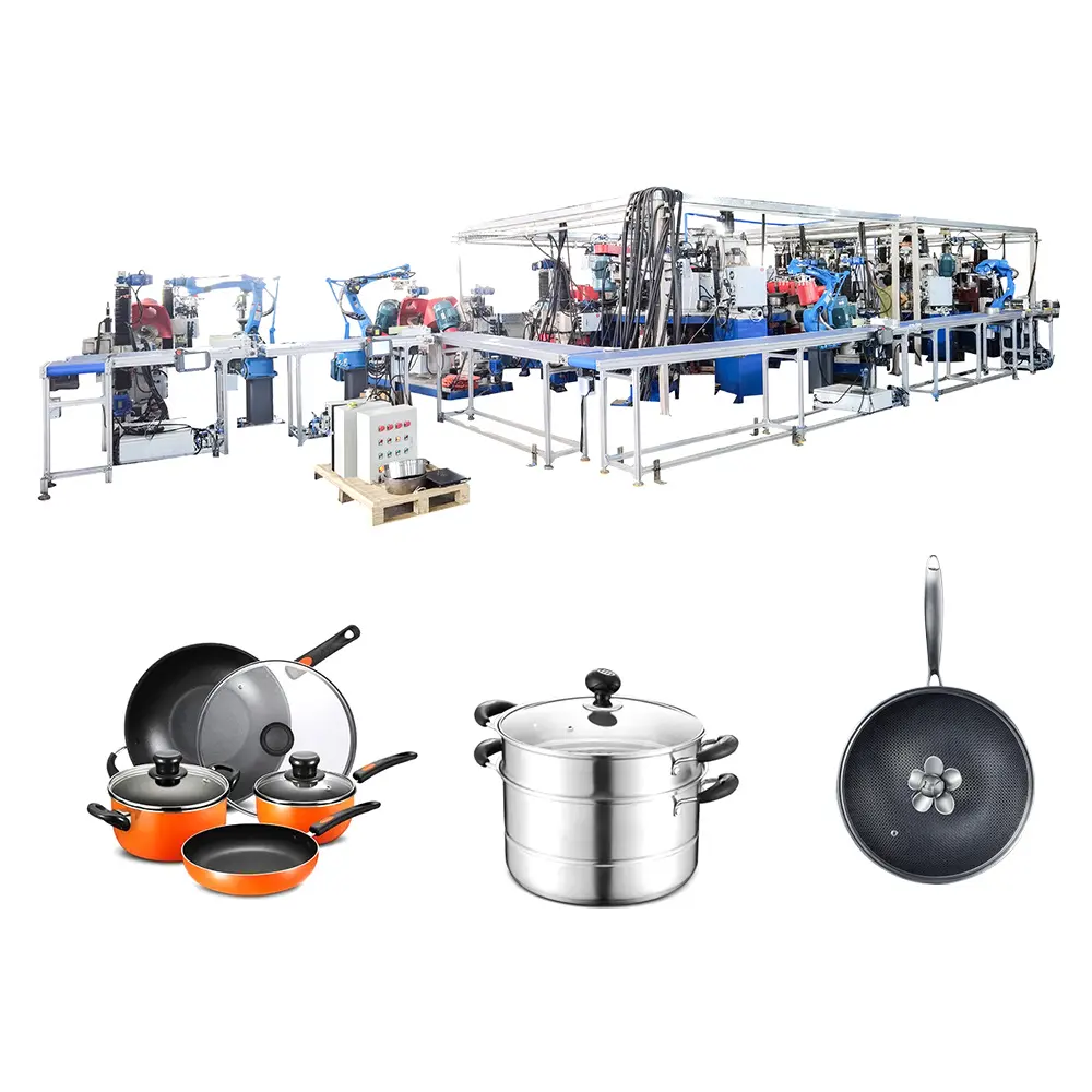 Aluminum Stainless Steel Cookware Outside Polishing Machine Kitchen Ware Cooking Pot Manufacturers