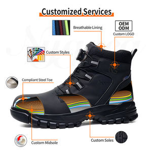 Zapatos de Seguridad de Cuero de Microfibra, Calzado Impermeable con Punta de Acero, Unisex, Resistente a Perforaciones, Trabajo, Cocina Grasienta, Fábrica de Astronautas DE LA <span class=keywords><strong>NASA</strong></span> - Product Image 3