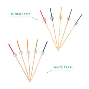 MANYO Brochettes décoratives colorées de 5mm en bambou naturel 100% de fabrication japonaise pour hamburgers - Product Image 3