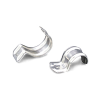 Collier de serrage en P pour tuyaux, en acier inoxydable 201, avec support de fixation à un trou pour tubes et vis