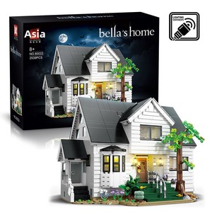 Set de Construcción de Villa Iluminada OEM de Gran Venta - Modelo de Mansión con Luces LED y Bloques de Vista Urbana, Regalo para Niños y Coleccionistas - Product Image 5