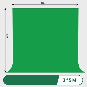 <span class=keywords><strong>Fond</strong></span> de photographie en tissu <span class=keywords><strong>uni</strong></span> 2*2m * 3m, écran vert sans deux supports et une tige télescopique (trépied non inclus) - Product Image 5