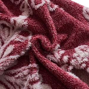 Nuovo design stampato in poliestere jacquard felpato moda 100% tessuto in poliestere tessuto in pile prezzo flanella poliestere fuggire - Product Image 3