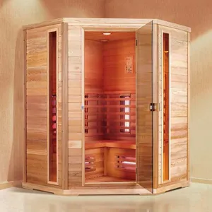 Wholesale High Quality Dry Steam Heat 4 Person Far Infrared Indoor Sauna Room