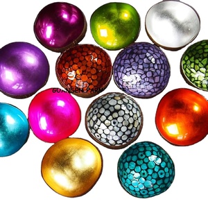 Handmade Lacquer Coconut Bowls