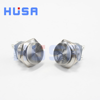HUSA sakelar Rocker pelat 22MM sakelar penguncian otomatis 12V 220V 15A 20A sakelar tombol tekan ON-Off sakelar Rocker perahu Mobil RV