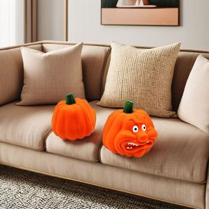 Pelota antiestrés de espuma PU Angry Pumpkin promocional al por mayor para niños, juguete unisex suave con impresión de logotipo personalizado (mayores de 5 años) - Product Image 2