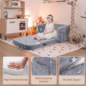 Bagliore nel buio sedie per bambini <span class=keywords><strong>lettino</strong></span> pieghevole portatile per bambini Premium pieghevole piattaforma divano divano letto per eventi festa - Product Image 5