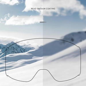 Lunettes de ski personnalisées à double couche anti-buée, électro-plaquées, haute définition, lentilles cylindriques en TPU et PC - Product Image 3