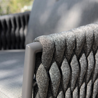 Artie Mobilier d'intérieur et d'extérieur de haute qualité Ensemble de salle à manger et de jardin Mobilier de patio Ensemble chaise et table en corde