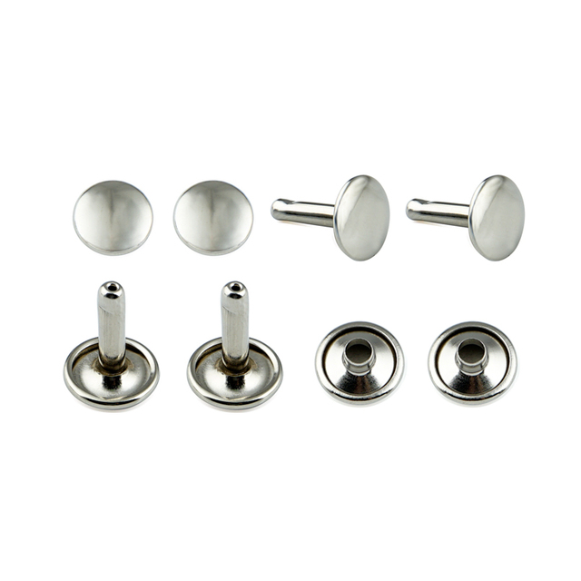 Custom Snap Button Metal Rivet Leather Decorative Custom Logo Metal Bag Round Rivet for Handbags