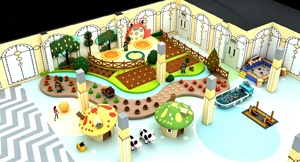 Salle de jeux éducative à thème <span class=keywords><strong>ferme</strong></span> avec jardin, verger, <span class=keywords><strong>bac</strong></span> à <span class=keywords><strong>sable</strong></span> et maison champignon pour garderies et maternelles - Product Image 2