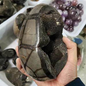 Bán Buôn Đá Tự Nhiên Septarium Đá Hóa Thạch Geode Trứng Thạch Anh Pha Lê Chạm Khắc Trang Trí Trứng - Product Image 2