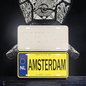 Placa de Matrícula de Recuerdo de País Europeo, Impresa con UV en Aluminio Metálico, Decoración para el Hogar con Nombres Pintados - Product Image 3