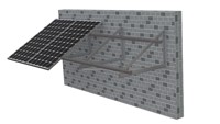 Pv panneau solaire mur façade support de montage système de supports panneau solaire angle réglable système de montage mural