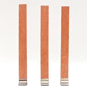Fournitures pour bougies, mèches en bois, bougie à la cire de soja, mèche en bois avec clip en métal - Product Image 1