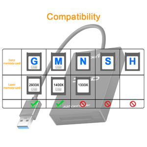 USB 3.0 Tout-en-1 <span class=keywords><strong>M</strong></span>émoire externe Lecteur de carte XQD Vitesse rapide pour <span class=keywords><strong>Sony</strong></span> G/<span class=keywords><strong>M</strong></span> Series Compatible avec tous les appareils de type a - Product Image 5