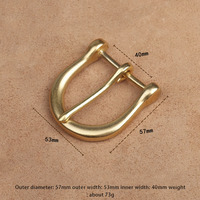 Boucle de ceinture rétro décontractée en laiton massif de haute qualité 40MM, moulée sous pression, marque JY, modèle JY069B