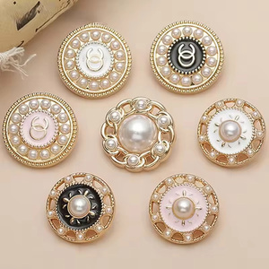Boutons métalliques de qualité supérieure, boutons décoratifs personnalisables de haute qualité, sans nickel, pour vêtements - Product Image 2