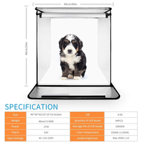 Kit d'éclairage photo portable de 40 cm pour table, boîte à lumière pliable pour studio photo, accessoire