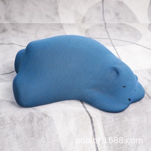 Sillón Reclinable Silly Bear, Tela Azul Marino, Sofá para Niños y Adultos, Sala de Estar - Product Image 1