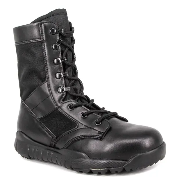 Breathable hard wearing cow leather boot male outdoor hiking boots man boot