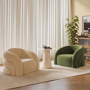 Nordic <span class=keywords><strong>divano</strong></span> singolo sedia Design moderno creativo con luce di lusso per il tempo libero per il soggiorno tavolo da incontro in stile Internet celebrità - Product Image 3