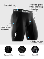 Pantalones Cortos de Compresión de Alta Elasticidad y Secado Rápido para Hombre, Transpirables y Elásticos, para Entrenamiento de Baloncesto y Running