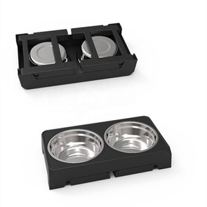 Sturdy Elevated Pet <b>Bowl</b> <b>Stand</b> with 2 Thick 50oz Stainless Steel <b>Bowls</b> for Medium Large <b>Dogs</b> - Product Image 3