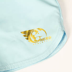 Stampa personalizzata estate veloce asciutto sport all'aria aperta confortevole luce <span class=keywords><strong>blu</strong></span> doppia fodera <span class=keywords><strong>pantaloncini</strong></span> da <span class=keywords><strong>calcio</strong></span> per ragazza - Product Image 5