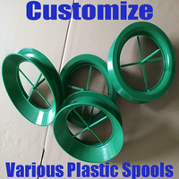 Bobine en plastique moulée par injection, durable, résistante aux chocs, sur mesure, couleur OEM, pour fil, câble, fil de laine