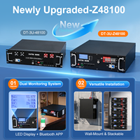 Batterie LiFePO4 DATOU BOSS 51.2V 100Ah 5KWh à montage en rack, avec application Bluetooth, pour stockage d'énergie solaire, compatible montage mural, en stock en Pologne (UE)
