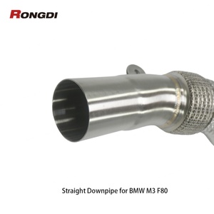 ท่อดาวน์ไปป์กันความร้อนสแตนเลส 304 ดีไซน์ใหม่ สำหรับ BMW M3 F80 M4 F82 S55 3.0T ปี 2014-2019 - Product Image 4