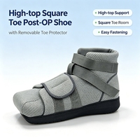Chaussure post-opératoire CE OEM ODM à tige haute en maille 3D à bout carré, directement de l'usine, pour blessures à l'orteil, traumatismes de l'avant-pied, correction de la hallux valgus