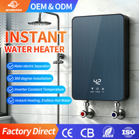 Chauffe-eau électrique instantané à prix d'usine 220V 6000W, commande tactile, chauffage rapide pour douche domestique, montage mural pour salle de bain