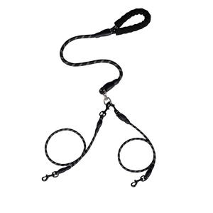 Laisse pour chiens en polytérylène, multi-têtes, double tête, détachable, pour la promenade, avec système de traction 'One Pull Three' et 'One Pull Two' - Product Image 1