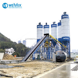 HZS120 m3/h Ligne de production de béton de centrale à béton prêt à l'emploi 120 mètre cube stationnaire nouvelle station de mélange de béton - Product Image 1