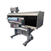 Printer I3200 DTF UV 60cm multifungsi kepala CMYK pernis putih UV DTF AB tinta Film tipe XP600 stiker bahan fleksibel Printer DTG