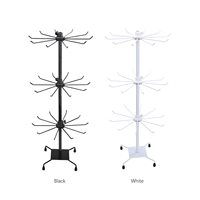 Support de présentation rotatif pour bijoux AURORA en métal, 70 cm de haut, amovible, à trois niveaux, design personnalisable, 100 % garanti