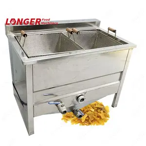 Automatic Double Basket Commercial Food Snack Equipment Gas Deep Fryer