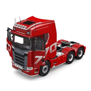 รถบรรทุก RC รุ่น SJY-K5802 แบบ 6x6 ตัวถังโลหะ พร้อมระบบเสียงและไฟ 2 สปีด ขนาด 1/14  ประตูเปิดได้ ของเล่นโมเดลระดับผู้เชี่ยวชาญ 4 ช่องสัญญาณ ระยะควบคุม 50 เมตร - Product Image 5