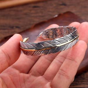Mature <strong>Silver</strong> Plated Leaf Feather Cuff Bracelet for <strong>Men</strong> Women Vintage Classic Luxury Attractive Adjustable Bracelet <strong>Bangle</strong> - Product Image 2