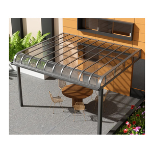 Auvent en alliage d'aluminium longue durée de vie, toit en polycarbonate, résistant aux intempéries, montage facile, <span class=keywords><strong>abri</strong></span> pour la maison, l'hôtel, le bureau - Product Image 5