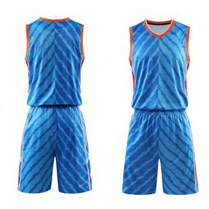 Personalizado rápido seco hombres jóvenes uniformes de baloncesto traje de salto camisetas pantalones cortos - Product Image 3