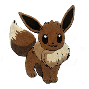 Karpet Lantai Akrilik Berumbai Tangan Pola Kucing Ungu Desain Anime Ukuran Khusus dengan Logo Pribadi - Product Image 4