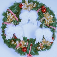 Natürliche Mini Feder Engels flügel für Kunst handwerk DIY Kostüm Weiß hängende Weihnachts baum Party Home Decor Baby Ornamente Dekorationen